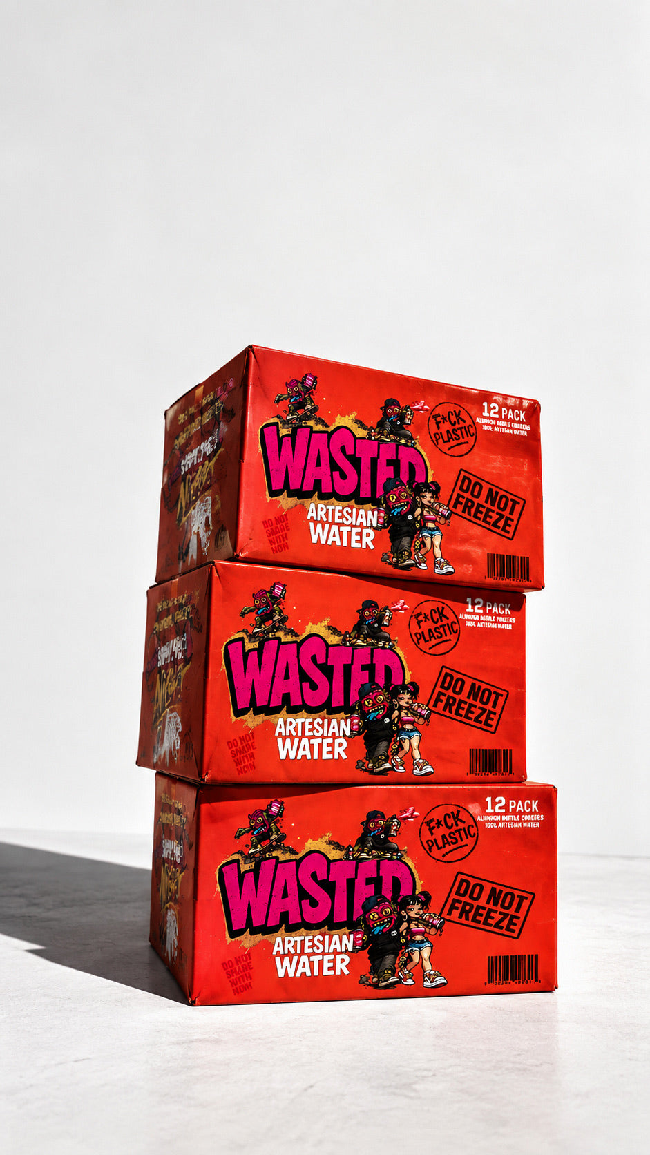 The Sh*t Happens Box™ - 12 Cans Of Artesian Spring Water