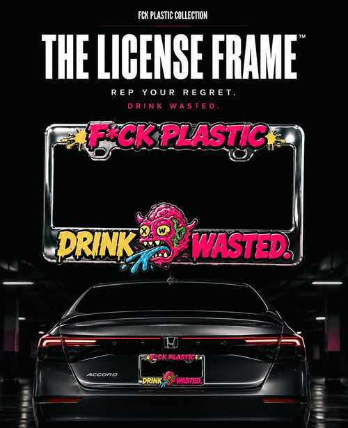F*ck Plastic™ License Plate Frame